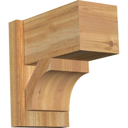 Ekena Millwork Westlake Block Rough Sawn Outlooker, Western Red Cedar, 8"W x 14"D x 14"H OUT08X14X14WTL05RWR